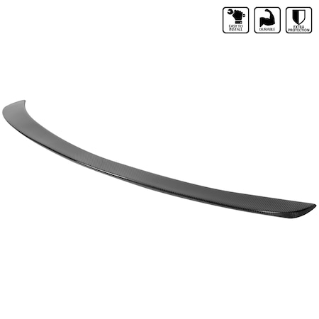 Spec-D Tuning Tesla Model 3 Spoiler - Gloss Black 17-19 SPL-TSLA317CF-AK